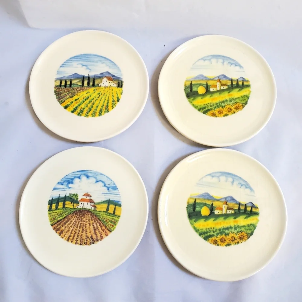 SUR LA TABLE Tuscan Countryside Appetizer Plates